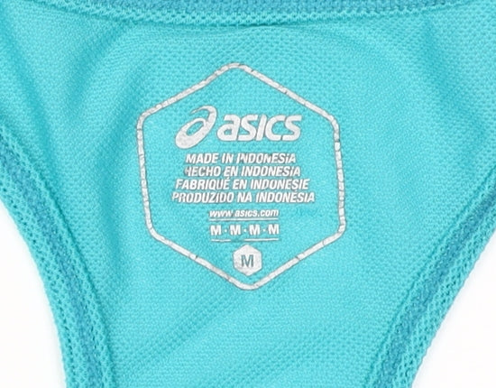Asics Women's Blue Racerback Tank Top M Athletic