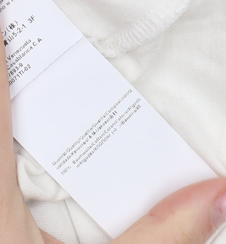 Hugo Boss Men’s White T-Shirt, Size S, Crew Neck