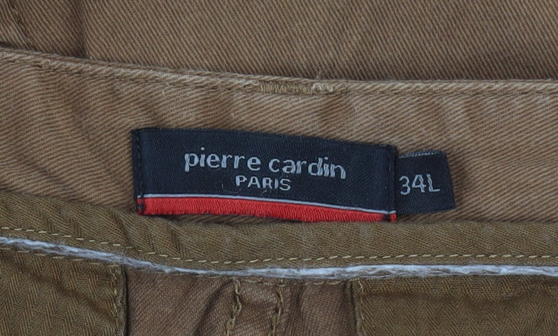 Pierre Cardin Men's Brown Chino Trousers Size L