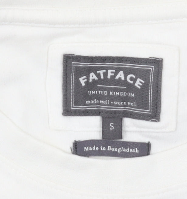 FatFace Men's White Ski Graphic T-Shirt S
