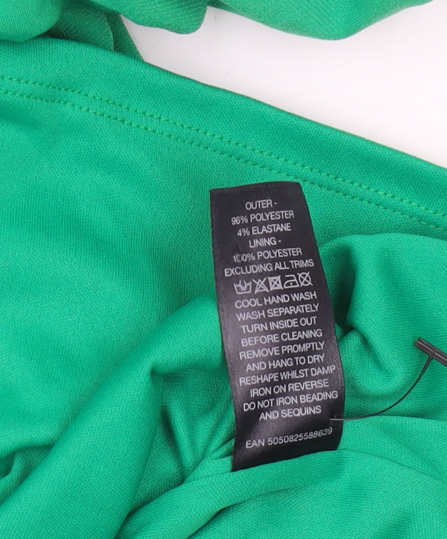 Alexon Women's Green Blouson Party Dress Size 14