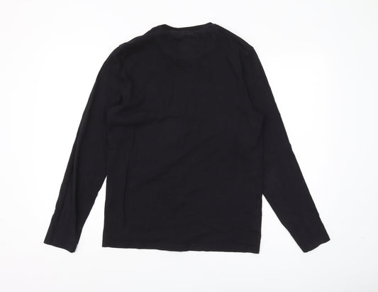 Lyle & Scott Men's Black Long Sleeve T-Shirt Size S