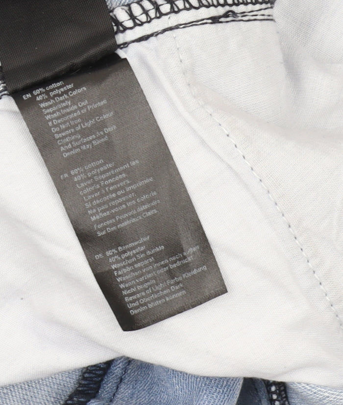 Enzo Men's Light Blue Straight Jeans 36S