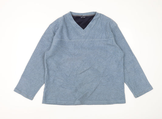 Peter Storm Men's Blue V-Neck Sweatshirt, S, Long Sleeve