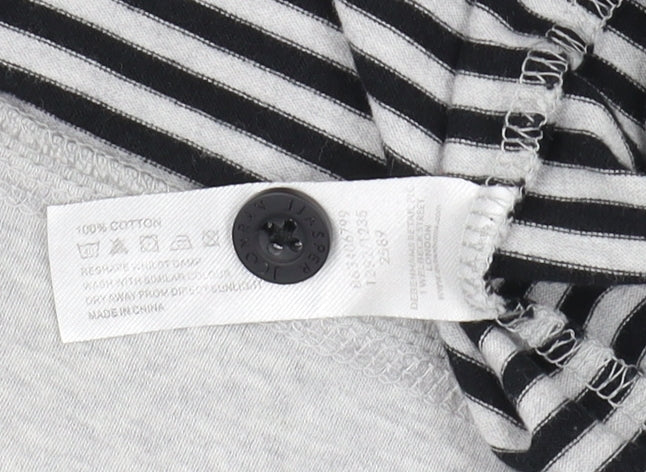 Brand and care label for Jasper Conran girls’ striped cotton cardigan 13-14 years