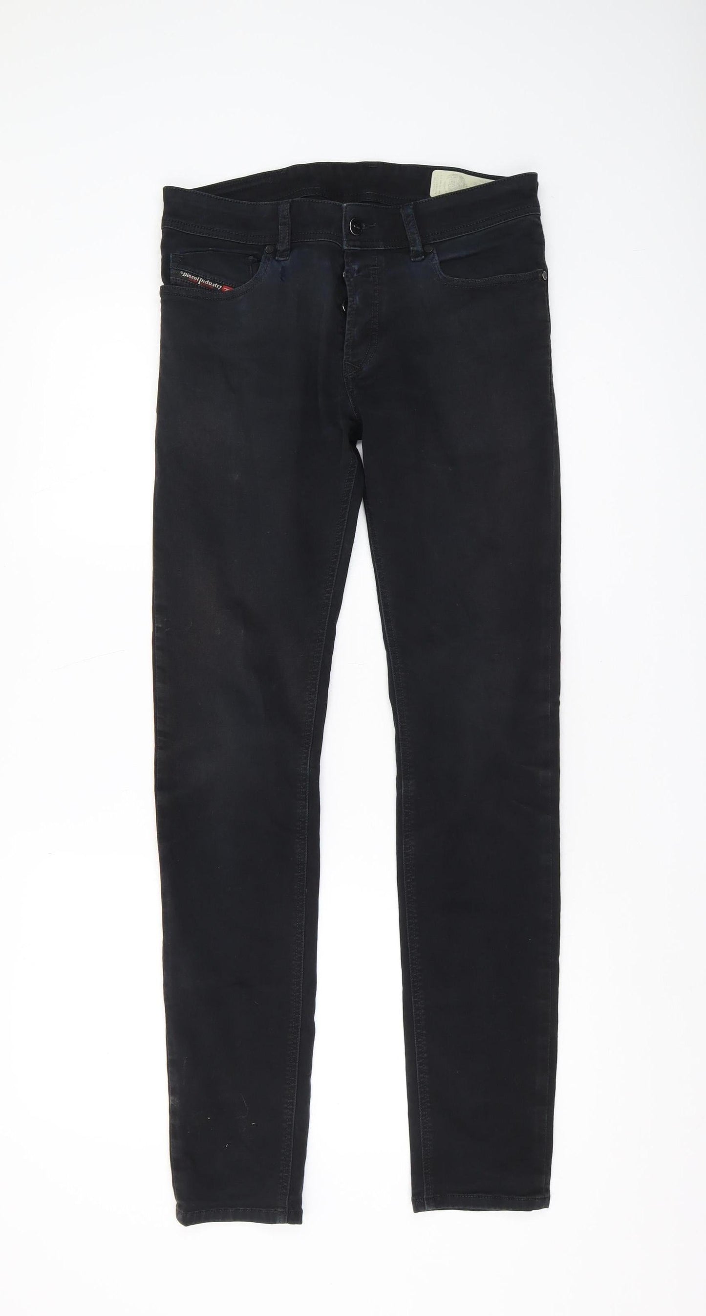 Diesel Men's Black Skinny Stretch Jeans Size 29