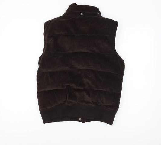 White Stuff Women's Brown Sleeveless Padded Waistcoat Size 12