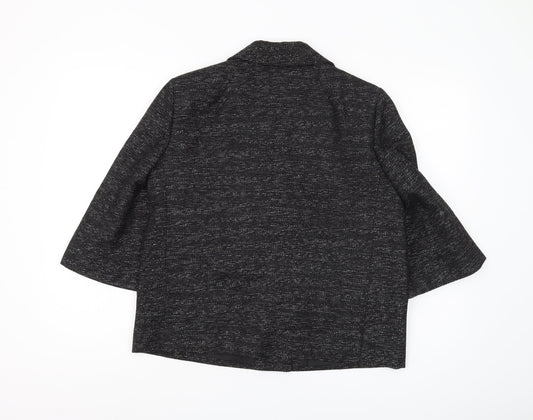 Laura Ashley Women’s Black Blazer Size 14 Lined Elegant