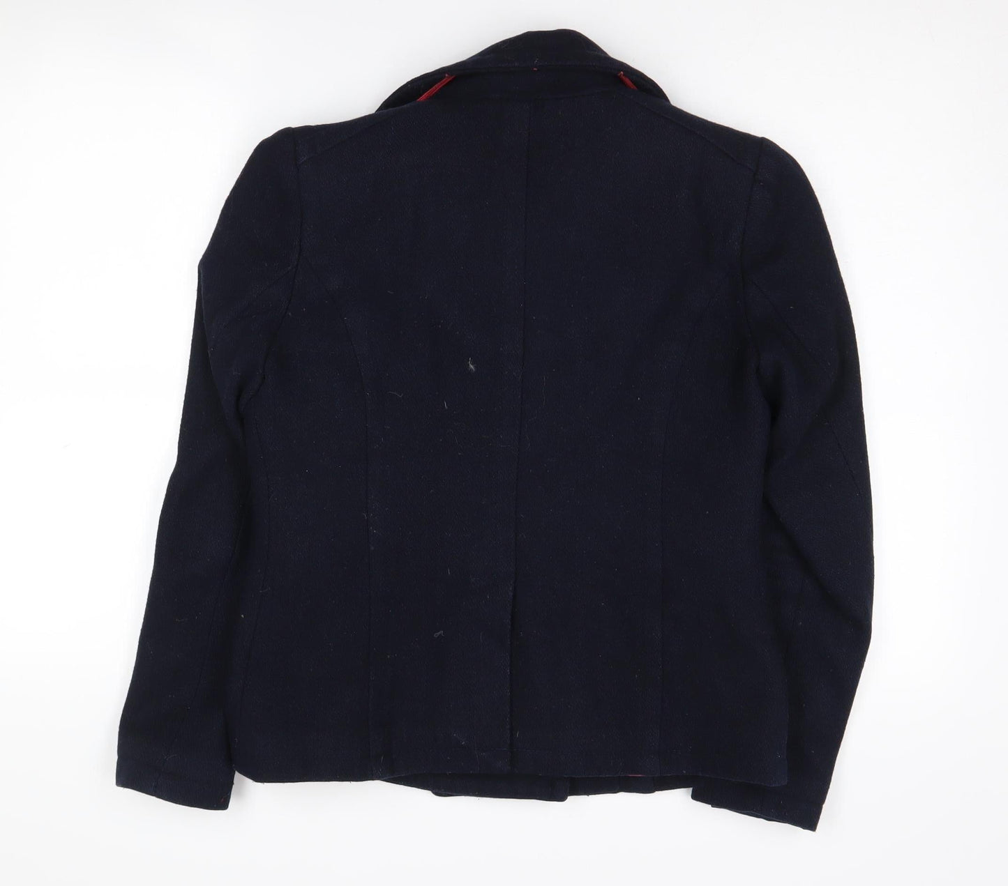 Superdry Women's Black Wool Pea Coat Size S