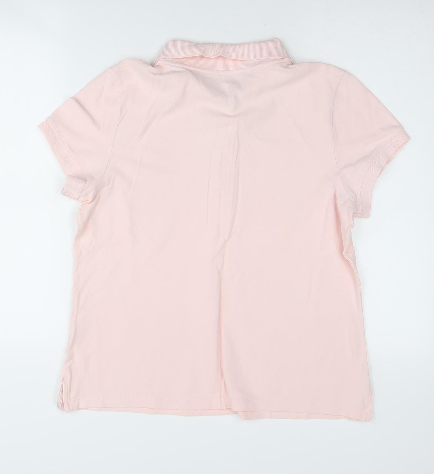 Tommy Hilfiger Women's Pink Polo Shirt L