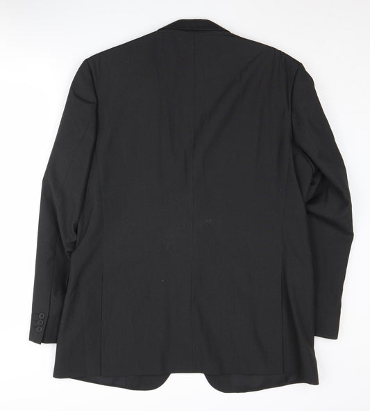 Thomas Nash Men's Black Regular Fit Suit Jacket 44R