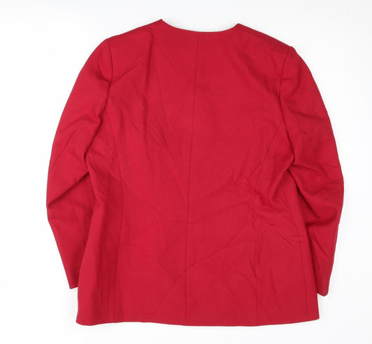Eastex Women's Red Suit Jacket, Size 14, Business Style