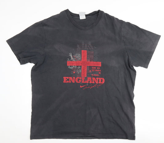 Mens UK Size 2XL Nike Black Cotton T-Shirt