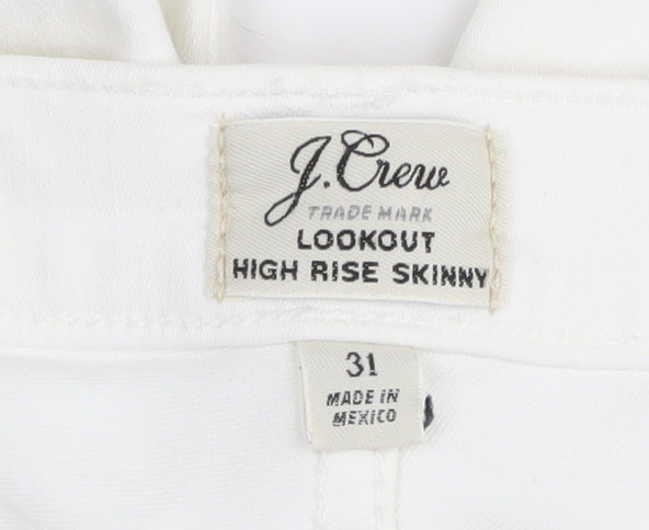 J.Crew Women’s White Skinny Jeans Size 31 High Rise