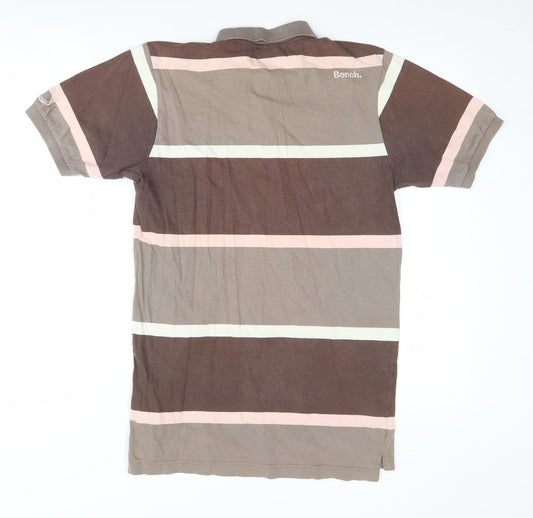 Bench Polo shirt Size S Brown Striped