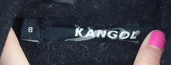 Kangol Women's Black Wool Pea Coat Size 8