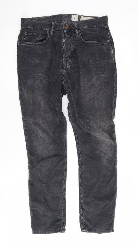 AllSaints Men's Black Straight Jeans Size 28