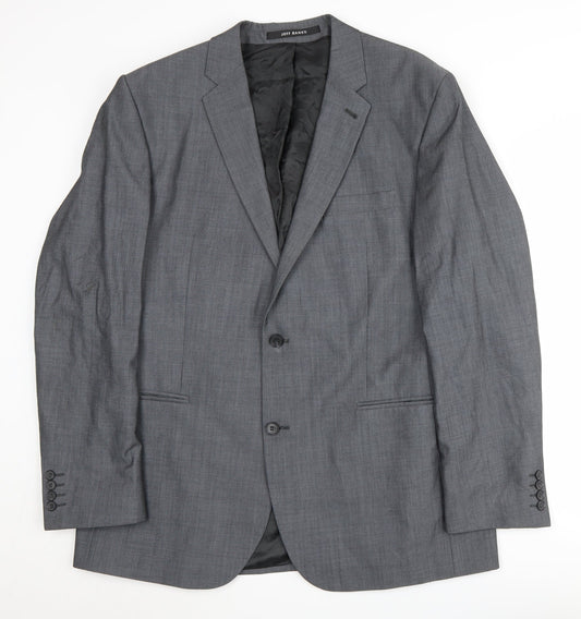 Jeff Banks Men's Grey 44 Long Suit Jacket