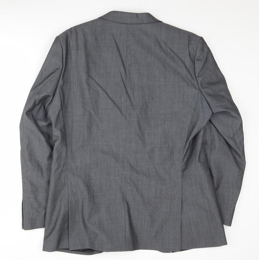 Jeff Banks Men's Grey 44 Long Suit Jacket