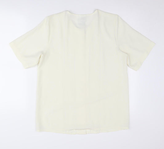 Womens UK Size 12 Alexon Ivory Polyester Blouse