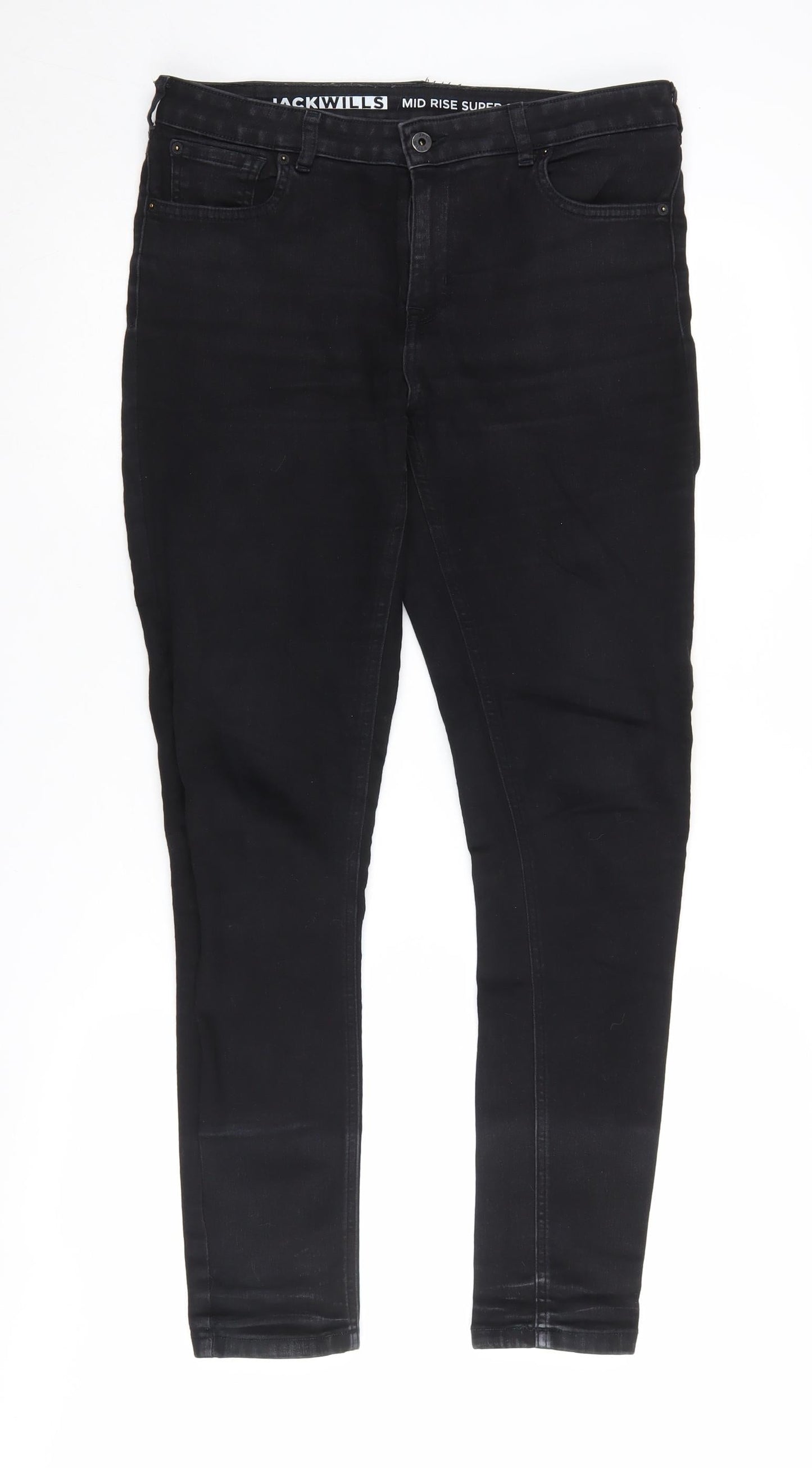 Jack Wills Women’s Black Skinny Jeans Size L