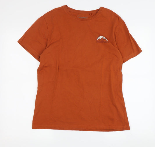 Craghoppers Men's Orange Graphic Print T-Shirt S Regular Fit