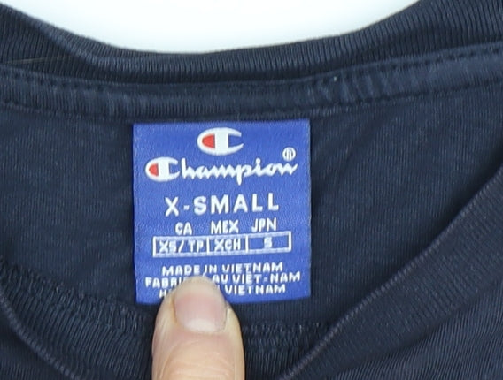 Champion Men's XS Blue Graphic T-Shirt