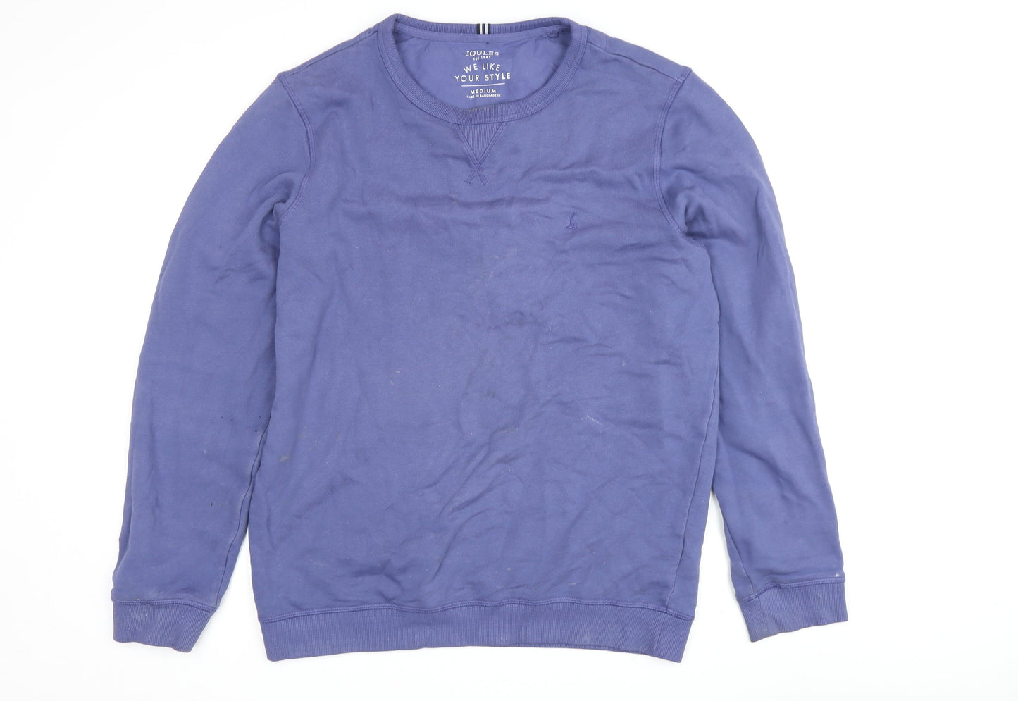 Joules Men's Blue Crew Neck Sweatshirt, Medium