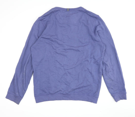 Joules Men's Blue Crew Neck Sweatshirt, Medium