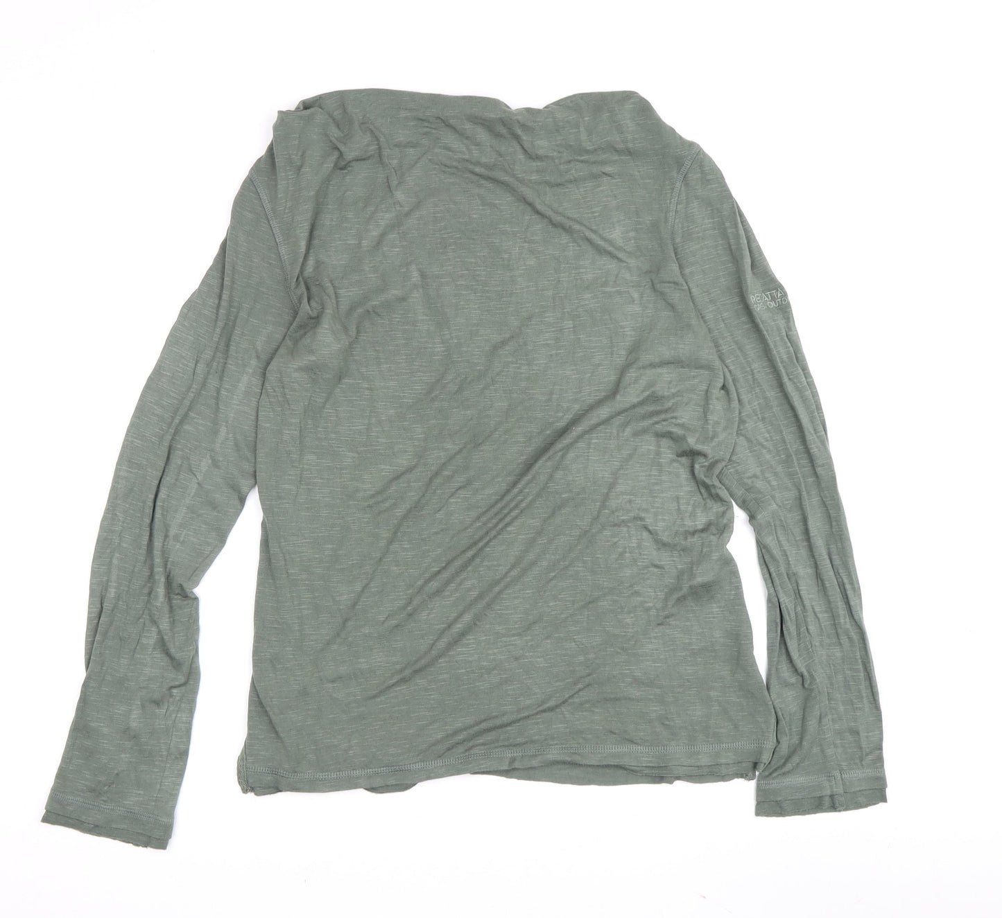 Regatta Women's Green Long Sleeve T-Shirt Size 12