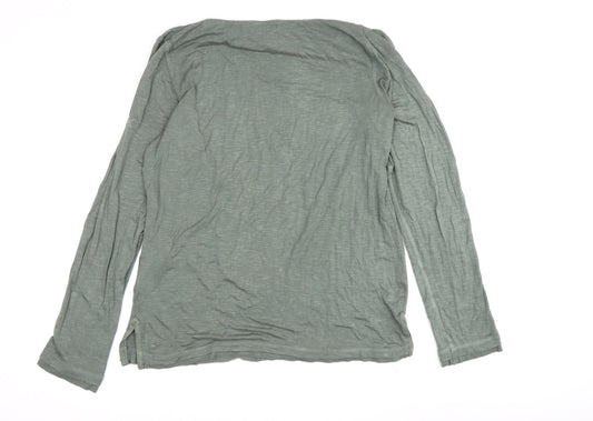 Womens UK Size 12 Regatta Green Viscose Blend T-Shirt