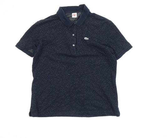 Lacoste Unisex Blue Polo Shirt XL - Breathable Knit