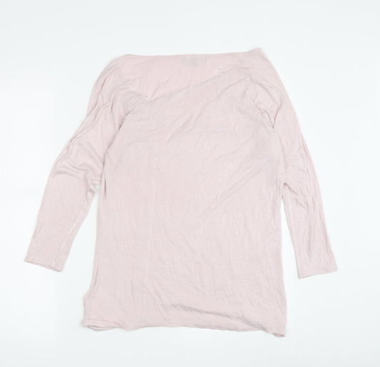 Gap Women's Pink 3/4 Sleeve Basic T-Shirt, Size S