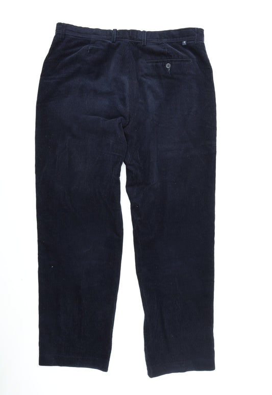 Farah Men's Blue Corduroy Trousers Size 36