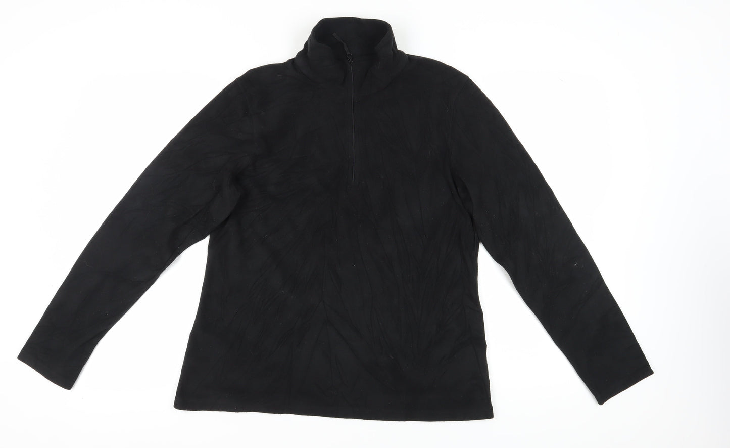 Mountain Warehouse Men's Black High Neck Pullover Sweatshirt - L