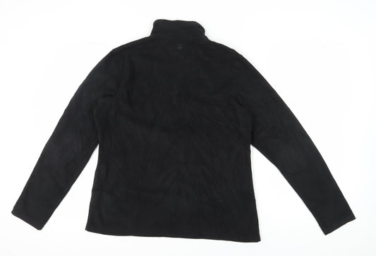 Mountain Warehouse Men's Black High Neck Pullover Sweatshirt - L