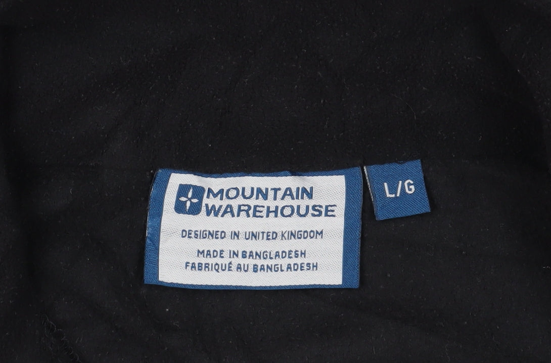 Mountain Warehouse Men's Black High Neck Pullover Sweatshirt - L