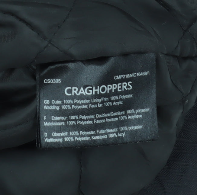 Craghoppers Men's Black Parka Jacket M Waterproof