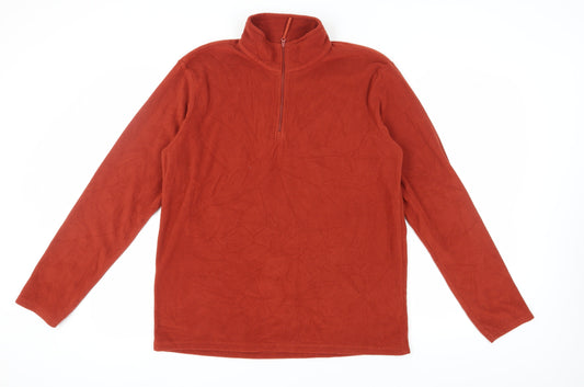 Mountain Warehouse Men's Red Fleece Pullover L