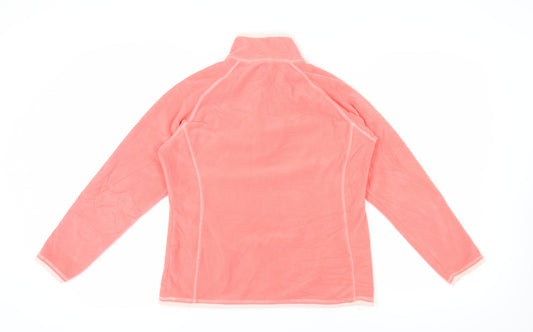 Mountain Warehouse Women's Pink 1/2 Zip Fleece Sweatshirt Size 14