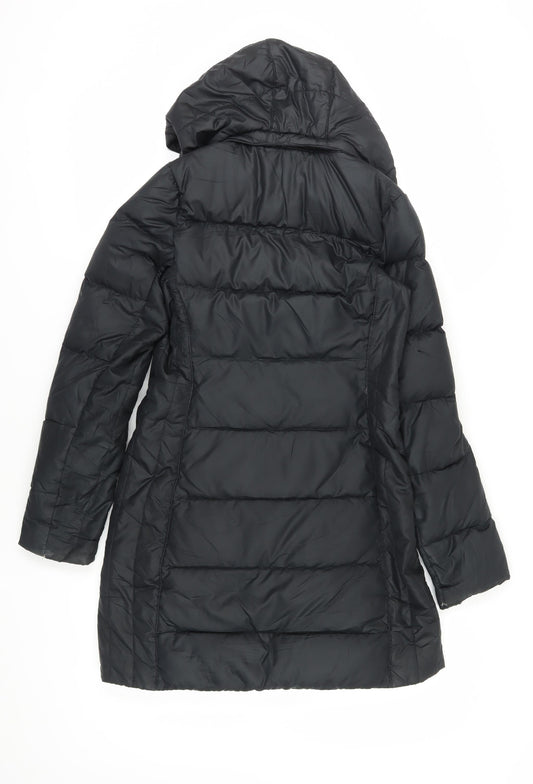 Nike Womens Black XS Hooded Puffer Jacket