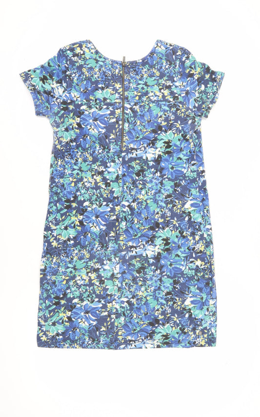 FatFace Women's Blue Floral Shift Dress Size 10