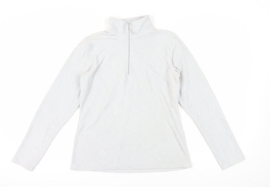 Mountain Warehouse Unisex Fleece Pullover, M, White