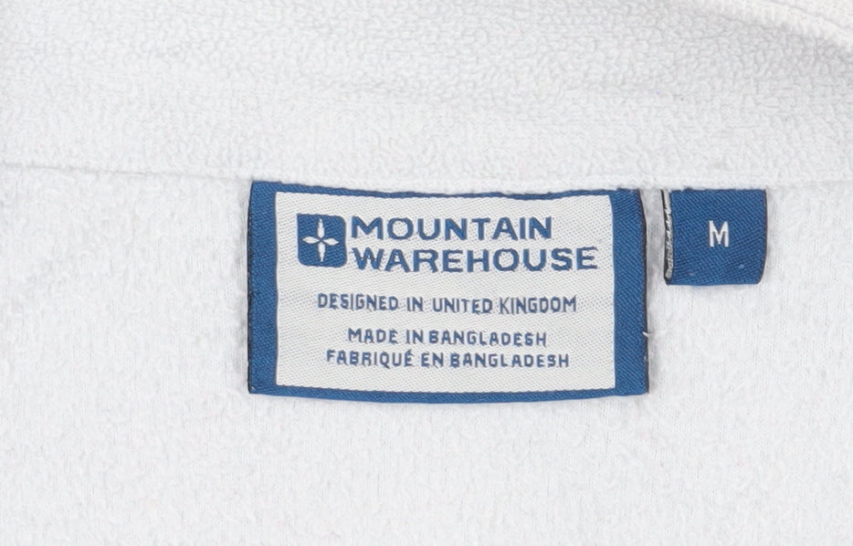 Mountain Warehouse Unisex Fleece Pullover, M, White