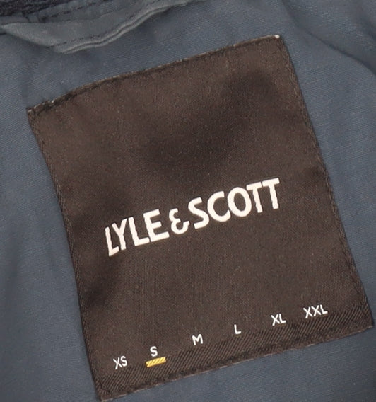 Lyle & Scott Men's Blue Hooded Jacket Size S