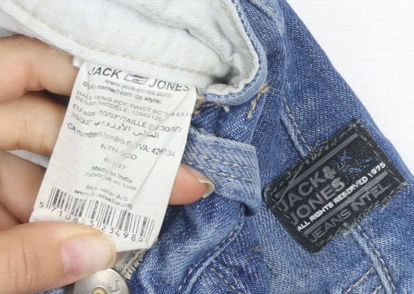 Jack & Jones Men's Blue Straight Jeans 30/32