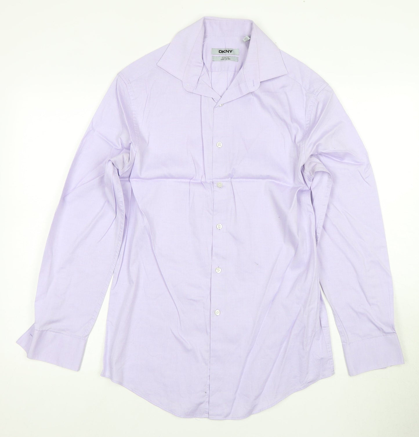 DKNY Men's Purple Slim Fit Formal Dress Shirt