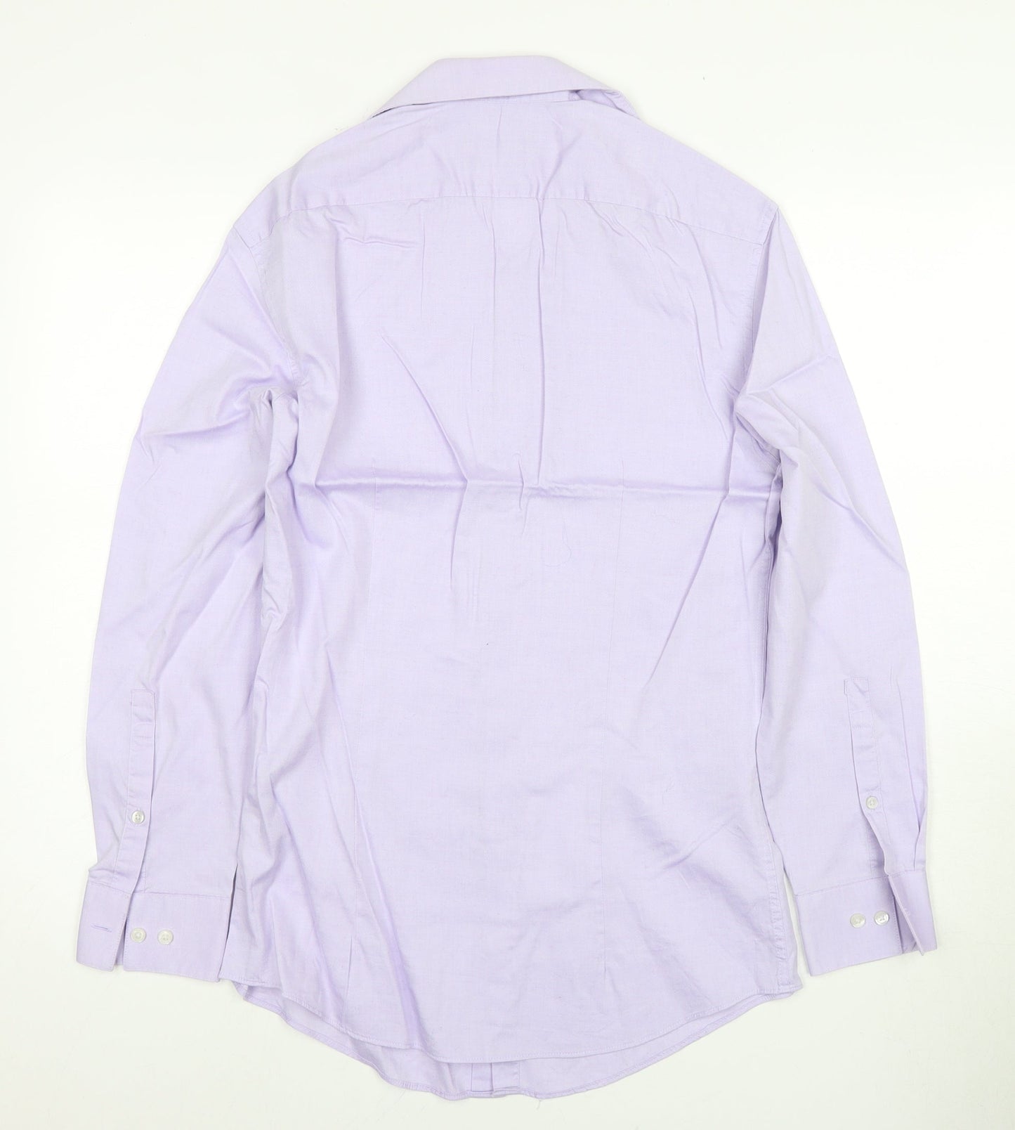 DKNY Men's Purple Slim Fit Formal Dress Shirt