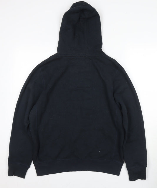 Tokyo Laundry Men's Black M Pullover Hoodie, Logo Detail