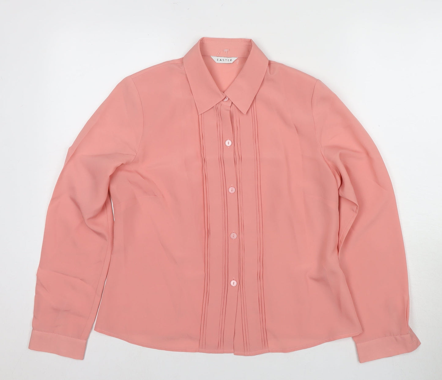 Eastex Women’s Pink Button-Up Shirt Size 10